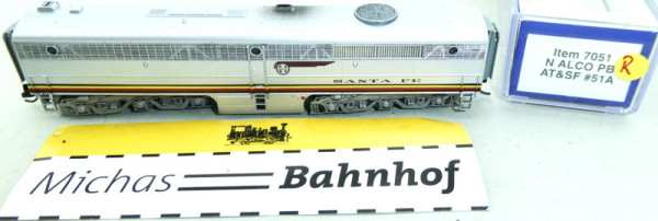 Life Like 7051 N ALCO PB AT&amp;SF #51A N 1:160 OVP #R HR4 å