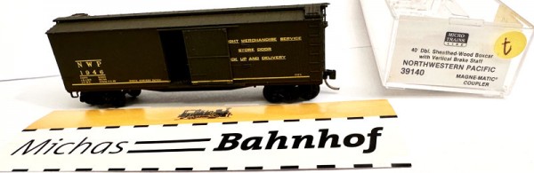 Micro Trains Line 39140 40' Double Wood Box NORTHWESTERN PACIFIC N 1:160 ¥t å