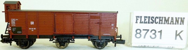 Fleischmann Güterwagen DR gedeckt 3achsig Gh KKK NEM Ep3 8731K N 1:160 OVP HQ4 µ