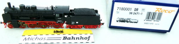 Roco 7180001 BR 38 2471-1 Dampflok DR EpIV Plux12 TT 1:120 OVP µ
