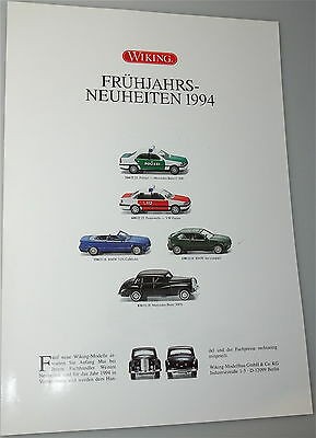 WIKING Frühjahrs Neuheiten 1994 Neuheitenblatt å *