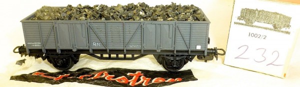 RN Hochbordwagen Kohletransport Güterwagen Electrotren 1002/2 H0 1:87 OVP #LH4å *