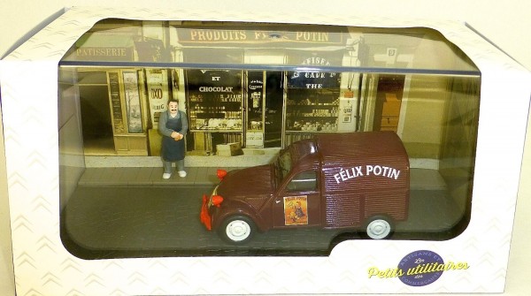 Citroen 2CV Ente Fourgonnette Epicier Potin Atlas 1:43 NEU OVP 2428001 HE6 µ *