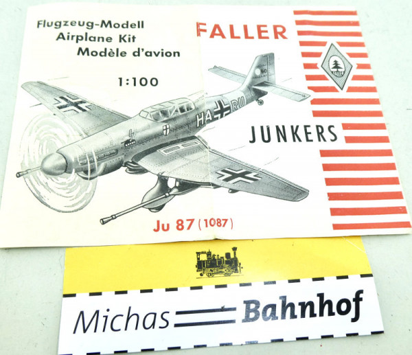 Faller Ju 87 (1087) Anleitung Flugzeug-Modell HD6 å