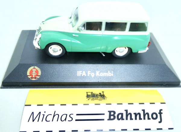 IFA F9 Kombi PKW DDR grün zweifarbig Atlas neu OVP 1:43 HV4 å
