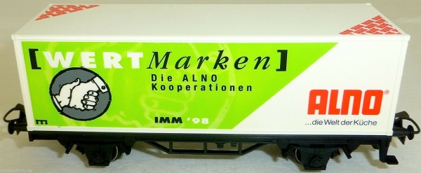 ALNO IMM98 WertPaket WertMarken Containerwagen Werbewagen Märklin H0 1:87 #U&#039;G å