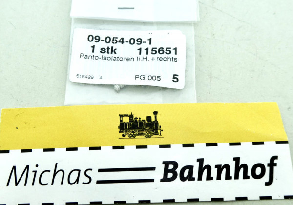 Roco 115651 Panto-Isolatoren li.H. + rechts 1:87 HH2 µ
