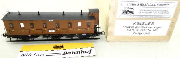 Peter's Modelbouwatelier K.Sä.Sts.E.B Personenwagen C3 Sa 91 3achs H0 1:87 HA2 å