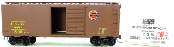 Micro Trains Line 20046 CGW 5453 40&#039; Standard Boxcar 1:160 OVP #H007 å