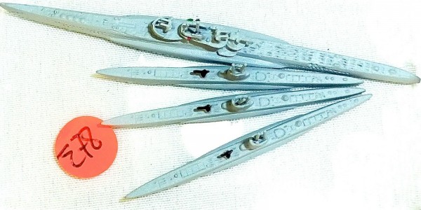 4 x U Boot U 23 IIB und andere Schiffsmodell 1:1250 SHP∑78 å *