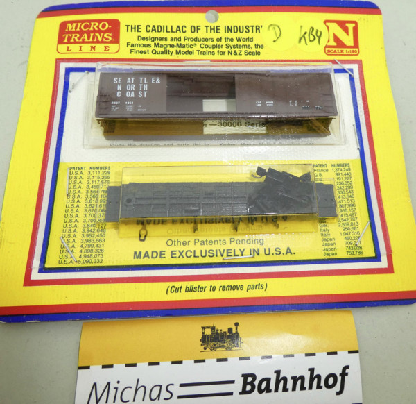 Micro Trains SEATTLE &amp; NORTH COAST SNCT 1052 Bausatz N 1:160 #D KB4 å