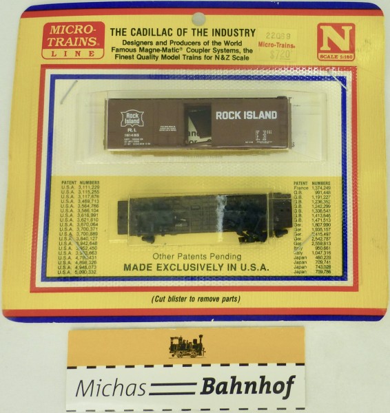 BLISTER KIT Rock Island 161495 Boxcar Bausatz Micro Trains 22069 N 1:160 HC6 å