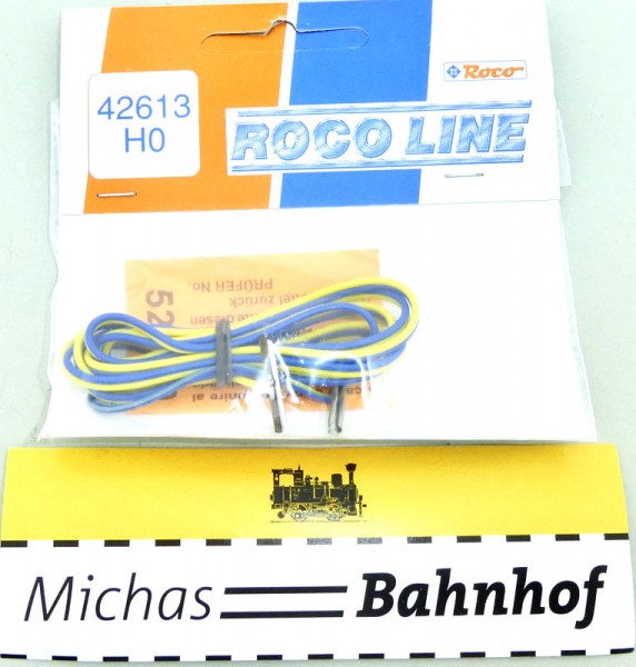 Roco 42613 Anschlusskabel Roco Line 2-polig H0 1:87 NEU OVP #LI2 å