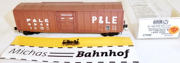 P&amp;LE 6945 50&#039; Rib Box Car Plug Door Micro Trains Line 27050 N 1:160 J158 å