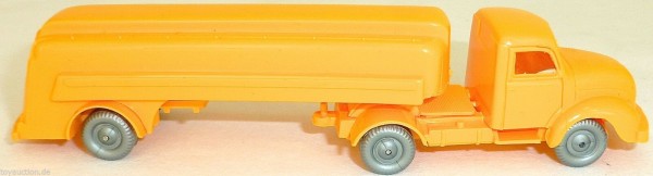 Gelborange unbedruckt Tanksattelzug Magirus IMU 1:87 H0 å