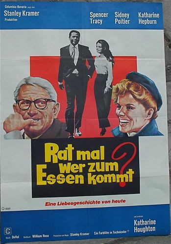 Rat mal wer zum Essen kommt? Spencer Tracy Filmplakat