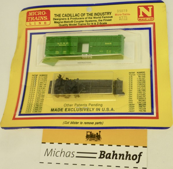 BLISTER KIT ATSF Santa Fe 68845 Güterwagen Micro Trains 35079 OVP 1:160 HB6 å