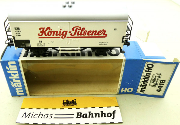 Märklin 4418 König-Pilsener Kühlwagen Original-Karton H0 1:87 OVP GA2 å