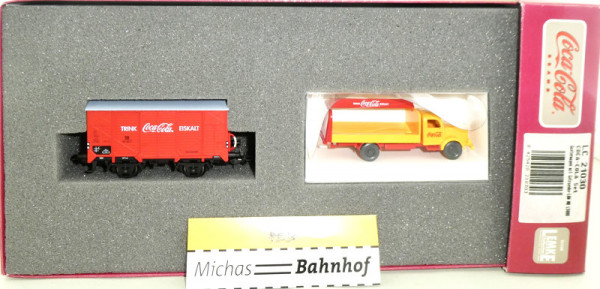 Lemke LC21030 Coca Cola Kühlwagen Wiking MB L5000 Getränke LKW H0 1:87 OVP HC6 å