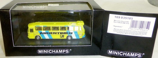 &quot;ARGENTINIEN&quot; Fußball-WM 1974 Mercedes-Benz O302 Minichamps 1/160 OVP # µ