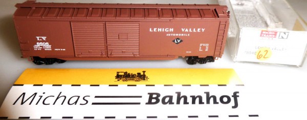 Lehigh Valley LV 8505 50&#039; St Box Car Micro Trains Line 78040:160 OVP R62 å