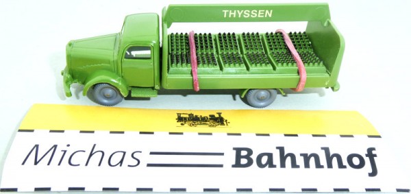 Thyssen Ölflaschen Getränketransport Mercedes 5000 LKW IMU 1:87 H0 å
