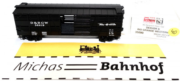 Micro Trains Line 35090 40&#039; Despatch Stockcar Denver Rio Grande Western 36419 N 1:160 m40 å