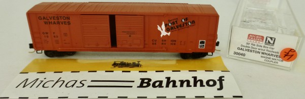 Galveston Wharves 50&#039; Rib Side Box Car Micro Trains Line 30040 1:160 P71 å