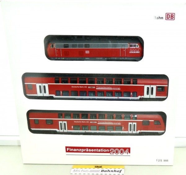 Märklin Finanzpräsentation 2004 DB BR 218 Doppelstock H0 1:87 limitiert HH3 å