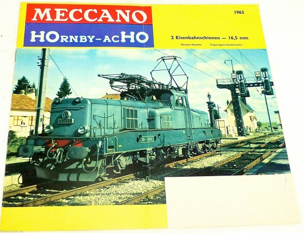 Meccano HOrnby acH0 Katalog H0 1963 å