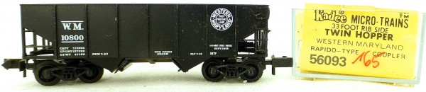 Micro Trains Line 56093 Western Maryland 10800 33&#039; Twin Hopper OVP 1:160 #K165 å
