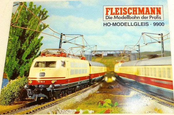 H0 Modellgleis Prospekt mit Gleisplänen Fleischmann 9900 FNN 583 H0 1:87 HB5 µ