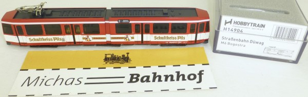 Hobbytrain H14904 Schultheiss Pils Straßenbahn Düwag M6 BOGESTRA DSS N 1:160 OVP HB3 µ *