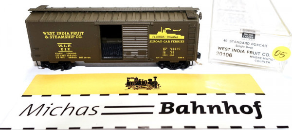 Micro Trains Line 20106 40&#039; Standard Boxcar West India Fruit 212 N 1:160 m05 å