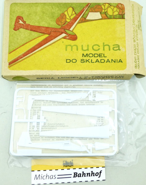 mucha MODEL DO SKLADANIA Segelflugzoug Mücke OVP Li3 å