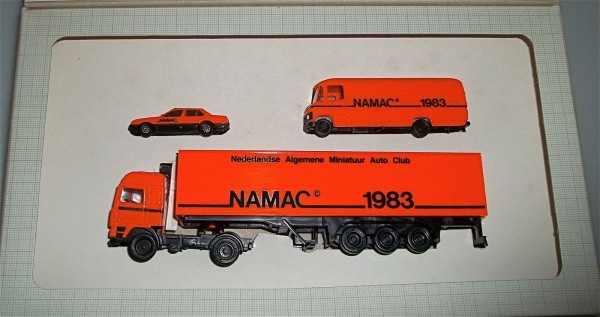 NAMAC Niederlandse Algemene Miniatuur Auto Club 3-tlg. Werbepackung von 1983 å√