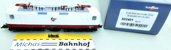 Tillig 502401 Ellok 243 001-5 LEW Club-Exklusivmodell Ep4 TT 1:120 OVP HR3 å.