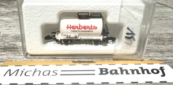 Märklin Herberts Farben Kesselwagen mini club Werbemodell Spur Z 1:220 #15 LG4 å