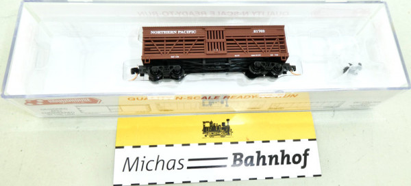 Roundhouse 87509 Northern Pacific 36&#039; OT Truss Rod Box Car N 1:160 OVP #T HR2 å