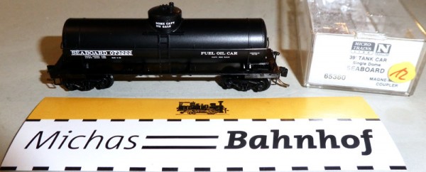 Seaboard 073222 39&#039; Single Dome Tank Car Micro Trains Line 65360 1:160 ¡12å
