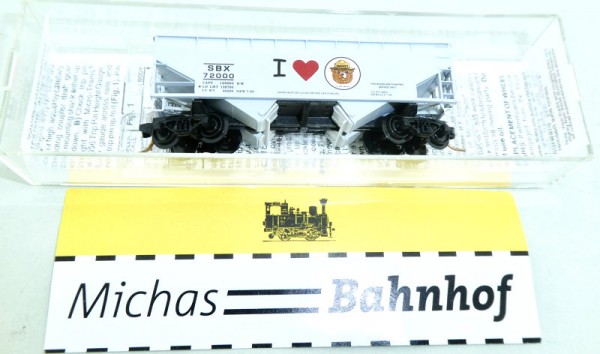 Micro Trains Line 55450 Smokey Bear 33&#039; Twin Bay Hopper 1:160 N OVP LC2 å