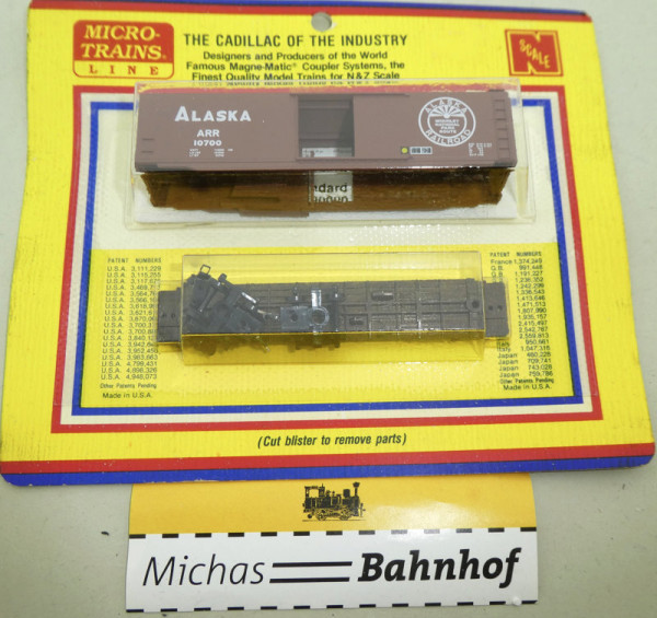 Micro Trains ALASKA ARR 10700 Boxcar Bausatz N 1:160 # KB3 å