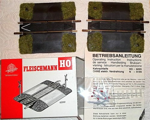 Kehrschleifen Garnitur Fleischmann Artikel 6099 NEU 1:87 H0 LC3 µ