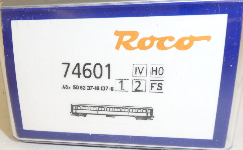 Neu in OVP Roco 74601 Reisezugwagen 1.//2 Klasse FS