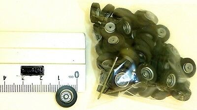 50 Räder LKW ca 12mm ALBEDO o HERPA Ladegut Ersatzteil 1:87 H0 R171002 LL2 å *