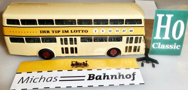 Ihr Tip im LOTTO Doppeldecker DE Büssing Bus Berlin BVG Omnibus H0 å