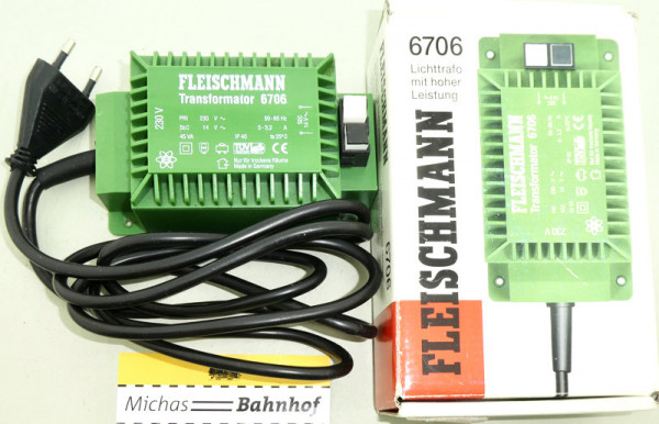 6706 Fleischmann Lichttrafo mit hoher Leistung OVP Li6 å