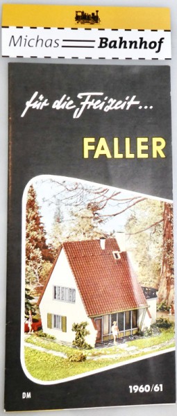 Faller für die Freizeit DM 1960 / 61 Faltblatt å