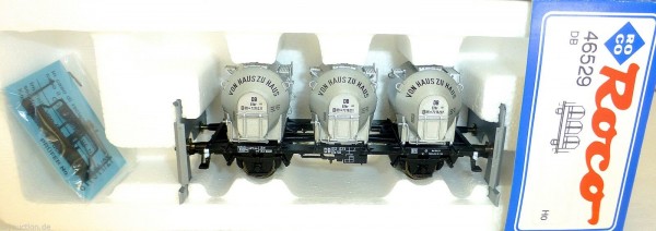 Roco 46529 Von Haus zu Haus Behälter Tragwagen DB H0 1:87 OVP HU1 å *