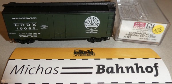 Eastern States Farmers10060 40´ St Boxcar Micro Trains Line 21420 N 1:160 Ä108 å